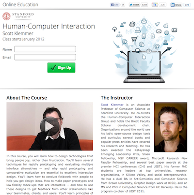 hcistanford HCI Course outline at Stanford